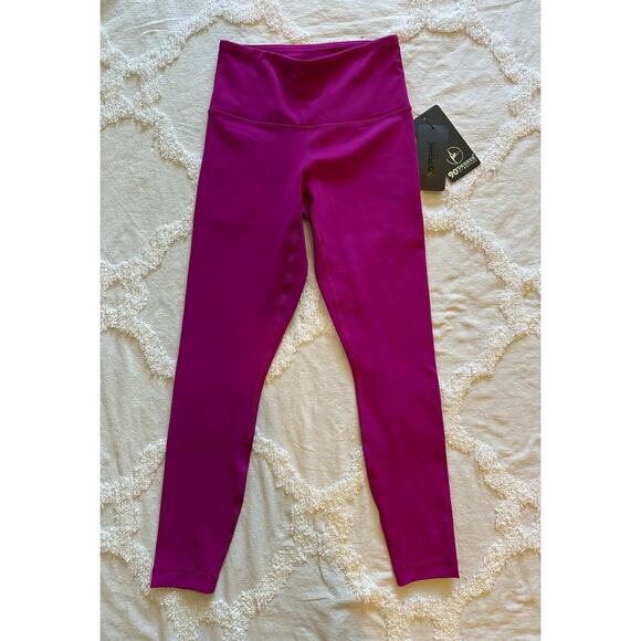 NWT 90 Degree By Reflex Fuchsia Ankle Length Leggings Sz. XS - Picture 1 of 7